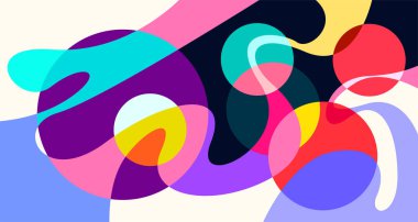 Abstract liquid shape. Fluid geometric design. Isolated gradient waves with geometric lines, dots, batik Indonesia pattern. Vector illustration design.