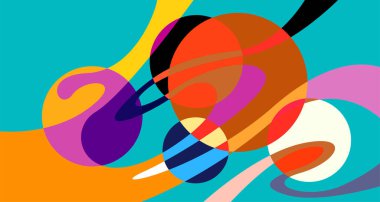 Vektör renkli soyut psikedelik sıvı ve sıvı arkaplan deseni