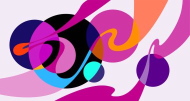 Vektör renkli soyut psikedelik sıvı ve sıvı arkaplan deseni