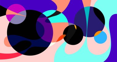 Vektör renkli soyut psikedelik sıvı ve sıvı arkaplan deseni