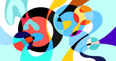 Vektör renkli soyut psikedelik sıvı ve sıvı arkaplan deseni