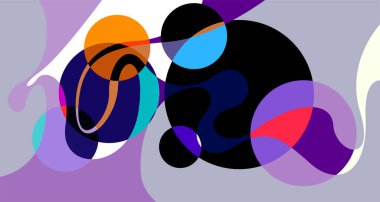 Vektör renkli soyut psikedelik sıvı ve sıvı arkaplan deseni