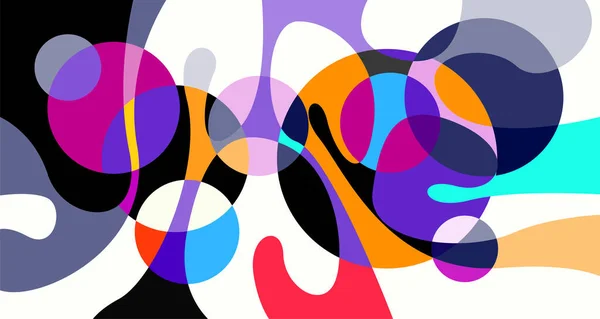 Vector Colorido Abstracto Líquido Psicodélico Patrón Fondo Fluido — Archivo Imágenes Vectoriales