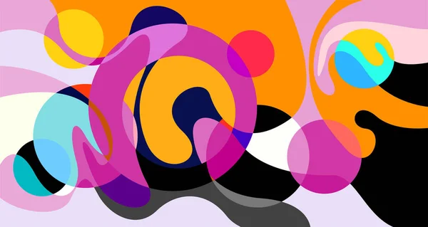 Vector Colorido Abstracto Líquido Psicodélico Patrón Fondo Fluido — Archivo Imágenes Vectoriales