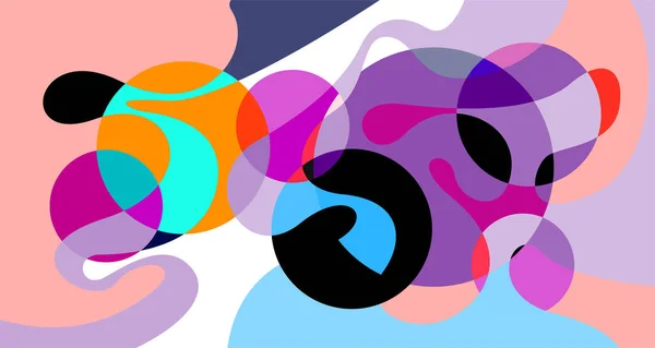 色彩斑斓的抽象迷幻液体和流体背景图案 — 图库矢量图片
