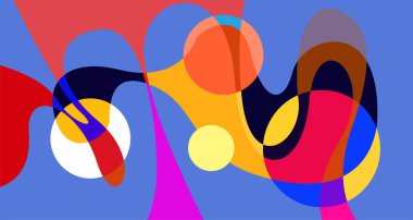 Vektör renkli soyut psikedelik sıvı ve akışkan arka plan tasarımı