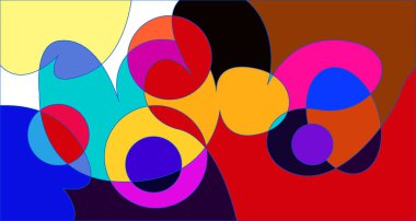 Vektör renkli soyut psikedelik sıvı ve akışkan arka plan tasarımı