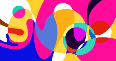 Vektör renkli soyut psikedelik sıvı ve akışkan arka plan tasarımı