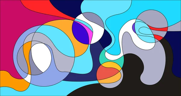 Diseño Patrón Fondo Líquido Fluido Psicodélico Abstracto Vectorial — Archivo Imágenes Vectoriales