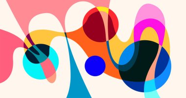 Vektör renkli soyut psikedelik sıvı ve akışkan arka plan tasarımı