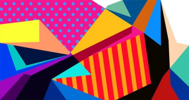 Soyut sıvı şekil. Dinamik ve geometrik tasarım. Geometrik çizgiler, noktalar, batik Endonezya desenli izole eğimli dalgalar. Vektör illüstrasyon tasarımı