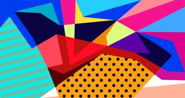 Soyut sıvı şekil. Dinamik ve geometrik tasarım. Geometrik çizgiler, noktalar, batik Endonezya desenli izole eğimli dalgalar. Vektör illüstrasyon tasarımı