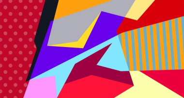 Soyut sıvı şekil. Dinamik ve geometrik tasarım. Geometrik çizgiler, noktalar, batik Endonezya desenli izole eğimli dalgalar. Vektör illüstrasyon tasarımı