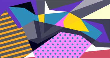 Soyut sıvı şekil. Dinamik ve geometrik tasarım. Geometrik çizgiler, noktalar, batik Endonezya desenli izole eğimli dalgalar. Vektör illüstrasyon tasarımı