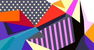 Soyut sıvı şekil. Dinamik ve geometrik tasarım. Geometrik çizgiler, noktalar, batik Endonezya desenli izole eğimli dalgalar. Vektör illüstrasyon tasarımı