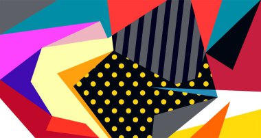 Soyut sıvı şekil. Dinamik ve geometrik tasarım. Geometrik çizgiler, noktalar, batik Endonezya desenli izole eğimli dalgalar. Vektör illüstrasyon tasarımı