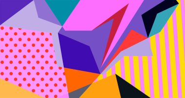 Soyut sıvı şekil. Dinamik ve geometrik tasarım. Geometrik çizgiler, noktalar, batik Endonezya desenli izole eğimli dalgalar. Vektör illüstrasyon tasarımı