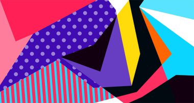 Soyut sıvı şekil. Dinamik ve geometrik tasarım. Geometrik çizgiler, noktalar, batik Endonezya desenli izole eğimli dalgalar. Vektör illüstrasyon tasarımı