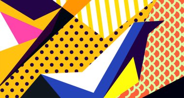 Soyut sıvı şekil. Dinamik ve geometrik tasarım. Geometrik çizgiler, noktalar, batik Endonezya desenli izole eğimli dalgalar. Vektör illüstrasyon tasarımı