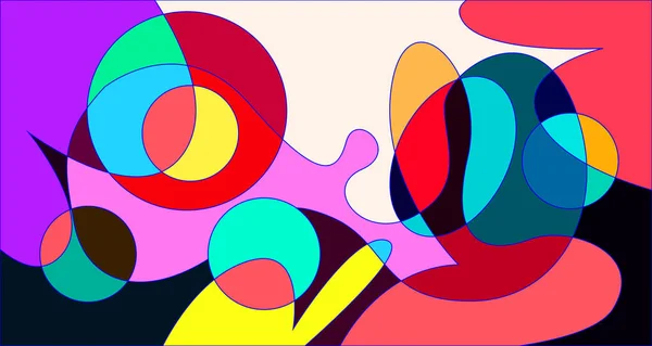 Vetor Colorido Abstrato Psicadélico Líquido Fluido Design Padrão Fundo —  Vetores de Stock