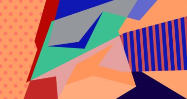 Soyut sıvı şekil. Dinamik ve geometrik tasarım. Geometrik çizgiler, noktalar, batik Endonezya desenli izole eğimli dalgalar. Vektör illüstrasyon tasarımı