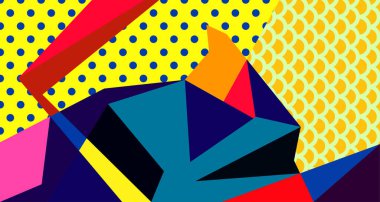 Soyut sıvı şekil. Dinamik ve geometrik tasarım. Geometrik çizgiler, noktalar, batik Endonezya desenli izole eğimli dalgalar. Vektör illüstrasyon tasarımı