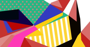 Soyut sıvı şekil. Dinamik ve geometrik tasarım. Geometrik çizgiler, noktalar, batik Endonezya desenli izole eğimli dalgalar. Vektör illüstrasyon tasarımı