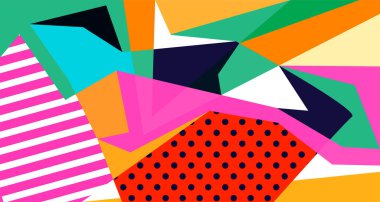 Soyut sıvı şekil. Dinamik ve geometrik tasarım. Geometrik çizgiler, noktalar, batik Endonezya desenli izole eğimli dalgalar. Vektör illüstrasyon tasarımı