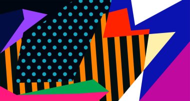 Soyut sıvı şekil. Dinamik ve geometrik tasarım. Geometrik çizgiler, noktalar, batik Endonezya desenli izole eğimli dalgalar. Vektör illüstrasyon tasarımı