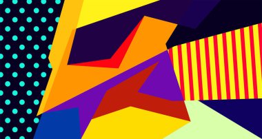 Soyut sıvı şekil. Dinamik ve geometrik tasarım. Geometrik çizgiler, noktalar, batik Endonezya desenli izole eğimli dalgalar. Vektör illüstrasyon tasarımı