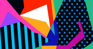 Soyut sıvı şekil. Dinamik ve geometrik tasarım. Geometrik çizgiler, noktalar, batik Endonezya desenli izole eğimli dalgalar. Vektör illüstrasyon tasarımı