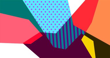 Soyut sıvı şekil. Dinamik ve geometrik tasarım. Geometrik çizgiler, noktalar, batik Endonezya desenli izole eğimli dalgalar. Vektör illüstrasyon tasarımı