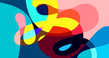 Vektör renkli soyut psikedelik sıvı ve akışkan arka plan tasarımı