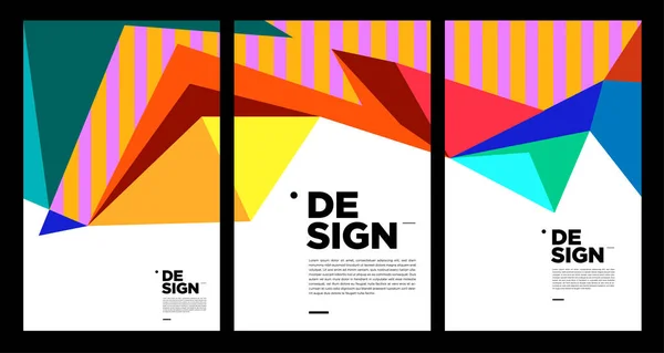 Kleurrijke Abstracte Banner Sjabloon Met Dummy Tekst Voor Webdesign Landingspagina — Stockvector