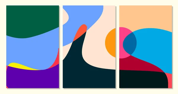 Vector Colorido Abstracto Fluido Curva Fondo Para Diseño Banner Verano — Vector de stock