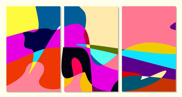 Fond Fluide Abstrait Coloré Vectoriel Courbe Pour Conception Bannière Été — Image vectorielle