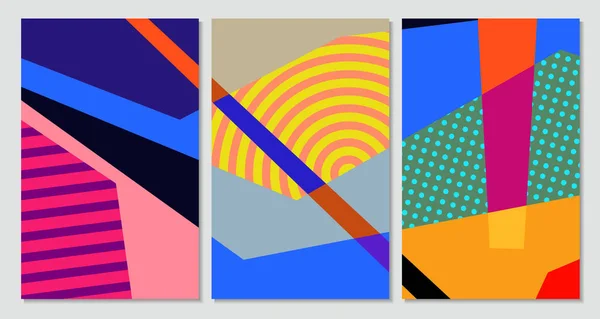 Fundo Abstrato Geométrico Colorido Vetorial Para Design Banner Verão — Vetor de Stock