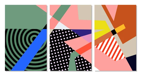 Vektor Bunte Geometrische Abstrakte Hintergrund Für Sommer Banner Design — Stockvektor