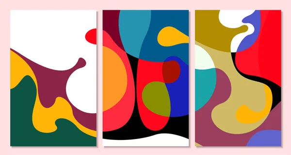 Fond Abstrait Fluide Coloré Vectoriel Pour Modèle Conception Bannière Été — Image vectorielle