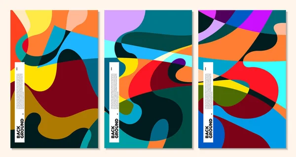 Illustration Vectorielle Abstraite Liquide Fluide Coloré Pour Conception Gabarits Bannière — Image vectorielle