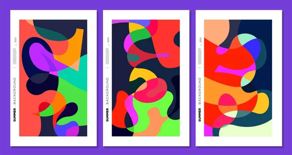 Vecteur Abstrait Coloré Liquide Fluide Doodles Fond Art Pour Conception — Image vectorielle