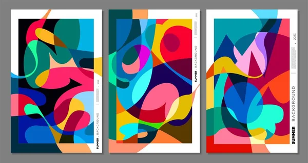 Vecteur Abstrait Coloré Liquide Fluide Doodles Fond Art Pour Conception — Image vectorielle