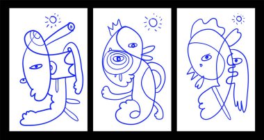 Vektör Soyut Çocuklar Yaz Boyama Kitabı Tasarımı için Çizim Çizimi