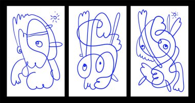 Vektör Soyut Çocuklar Yaz Boyama Kitabı Tasarımı için Çizim Çizimi