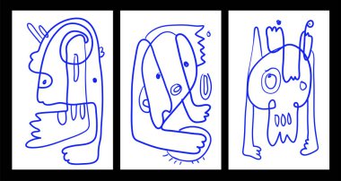 Vektör Soyut Çocuklar Yaz Boyama Kitabı Tasarımı için Çizim Çizimi