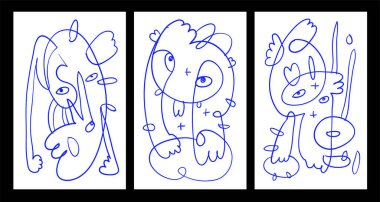 Vektör Soyut Çocuklar Yaz Boyama Kitabı Tasarımı için Çizim Çizimi