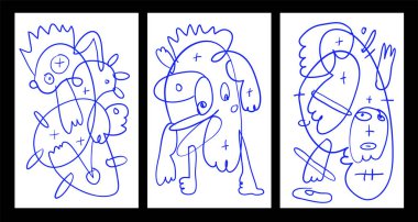 Vektör Soyut Çocuklar Yaz Boyama Kitabı Tasarımı için Çizim Çizimi