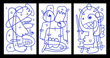 Vektör Soyut Çocuklar Yaz Boyama Kitabı Tasarımı için Çizim Çizimi