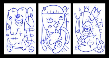 Vektör Soyut Çocuklar Yaz Boyama Kitabı Tasarımı için Çizim Çizimi