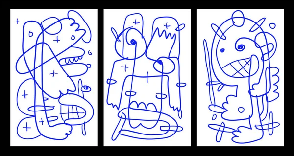 Vektör Soyut Çocuklar Yaz Boyama Kitabı Tasarımı için Çizim Çizimi